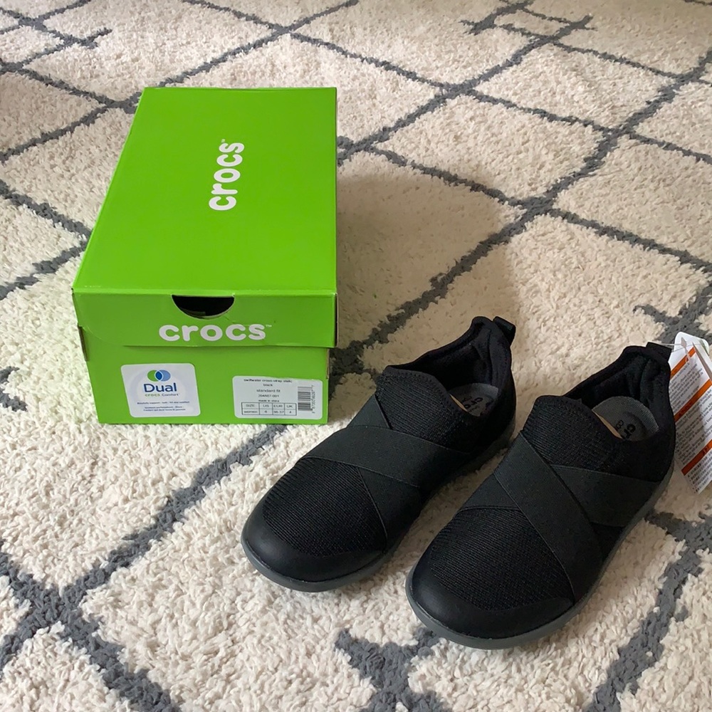 Crocs Swiftwater Cross-strap static black shoes